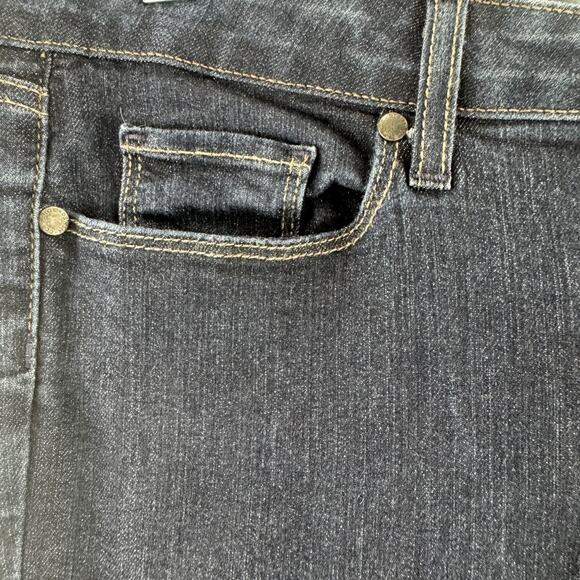 Paige Manhattan Bootcut Jeans Dark Wash Stretch Mid Rise Denim Women's Size 34 - Picture 7 of 11